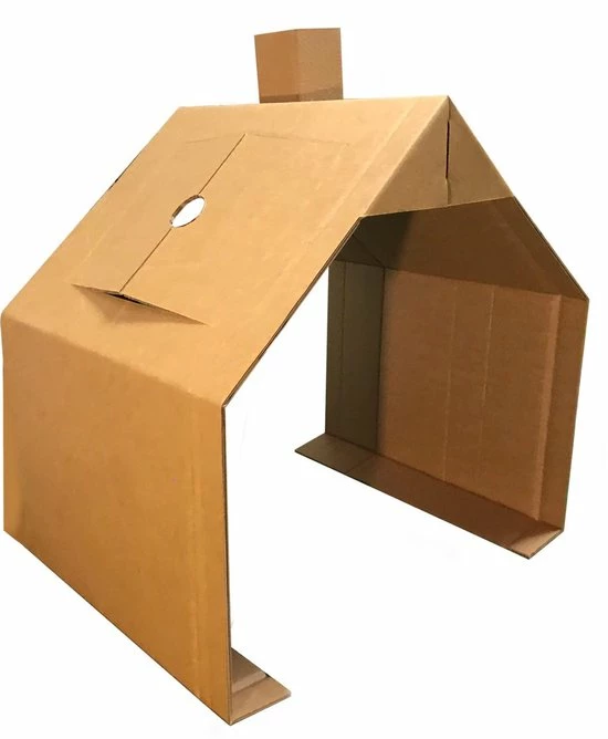 Kartonnen Kinderbed Huis - Speelhuisje - Sinterklaas Cadeau - Hobbykarton - KarTent 5 Kartonnen Kinderbed Huis - Speelhuisje - Sinterklaas Cadeau - Hobbykarton - KarTent - Afbeelding 5