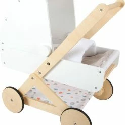 Small Foot Company Poppenwagen ''Little Button'' - Houten Speelgoed Vanaf 3 Jaar