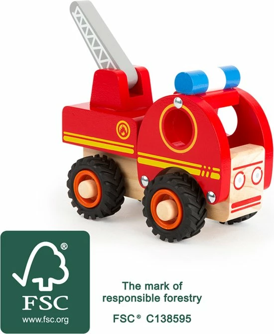 Small Foot Company Small Foot Brandweervoertuig Rood 13 X 7 X 10 Cm 12 Small Foot Company Small Foot Brandweervoertuig Rood 13 X 7 X 10 Cm - Afbeelding 12