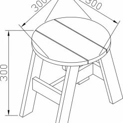 AXI 3-delig Picknickset Rond Grijs/wit - Voor Kinderen - FSC Hout - Tafel Incl. 2 Krukjes -Duurzamer-speelgoed Winkel 550x674 4