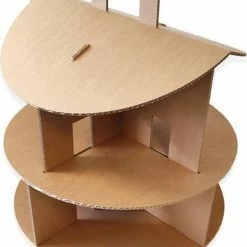 Kartonnen Poppenhuis Rond - Cadeau Van Duurzaam Karton - Hobbykarton - KarTent -Duurzamer-speelgoed Winkel 550x712 2