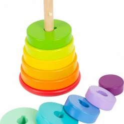 Small Foot Company Small Foot - Stacking Tower Shape-Fitting Rainbow 16 Small Foot Company Small Foot - Stacking Tower Shape-Fitting Rainbow -Duurzamer-speelgoed Winkel 550x729 2