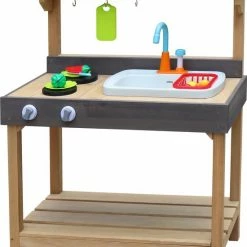 AXI Rosa Zand & Water Speelkeuken Medium - Incl. 17-delige Accessoire Set - Modder Keuken