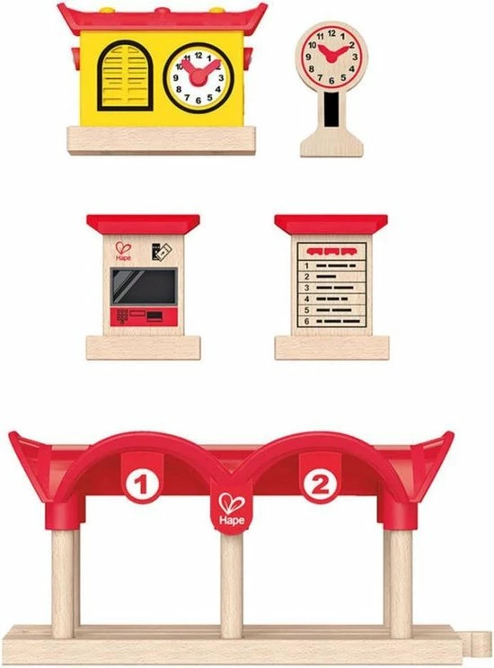 Hape Treinstation Met Licht En Geluid E3702 5 Hape Treinstation Met Licht En Geluid E3702 - Afbeelding 5