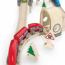 Hape Hoog En Laag Houten Treinset -Duurzamer-speelgoed Winkel 550x747