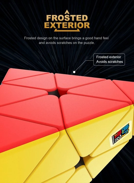 Moyu Meilong Pyraminx -ZWART 5 Moyu Meilong Pyraminx -ZWART - Afbeelding 5