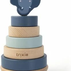 Trixie Houten Stapeltoren | Mrs. Elephant | Stacking Toy | Tower | Olifant | Speelgoed