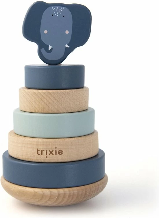Trixie Houten Stapeltoren | Mrs. Elephant | Stacking Toy | Tower | Olifant | Speelgoed 1 Trixie Houten Stapeltoren | Mrs. Elephant | Stacking Toy | Tower | Olifant | Speelgoed