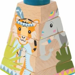 Small Foot Company Small Foot - Stacking Tower "Jungle"