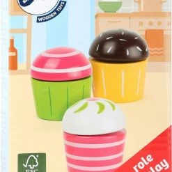 SFC Toys Houten Speelgoed Eten En Drinken - Cupcakes - FSC - Houten Speelgoed Vanaf 3 Jaar -Duurzamer-speelgoed Winkel 550x762 5