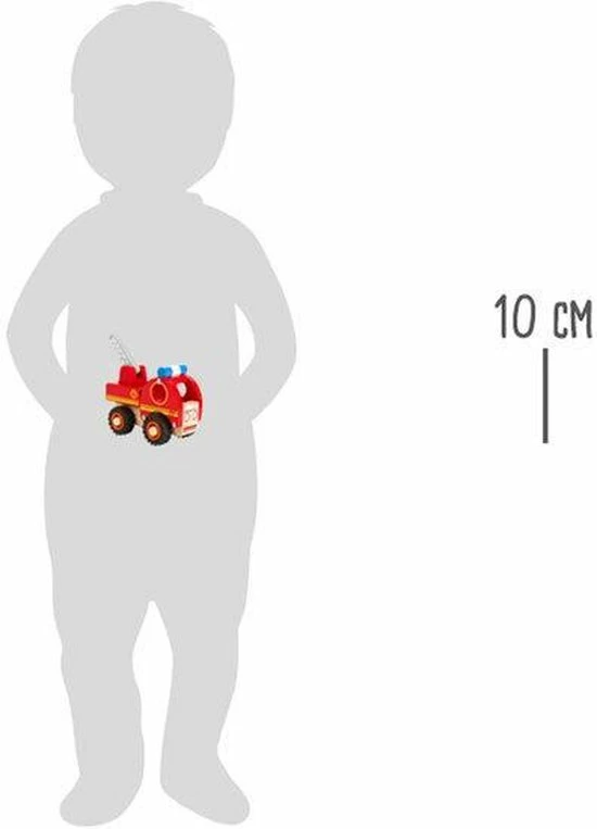 Small Foot Company Small Foot Brandweervoertuig Rood 13 X 7 X 10 Cm 6 Small Foot Company Small Foot Brandweervoertuig Rood 13 X 7 X 10 Cm - Afbeelding 6