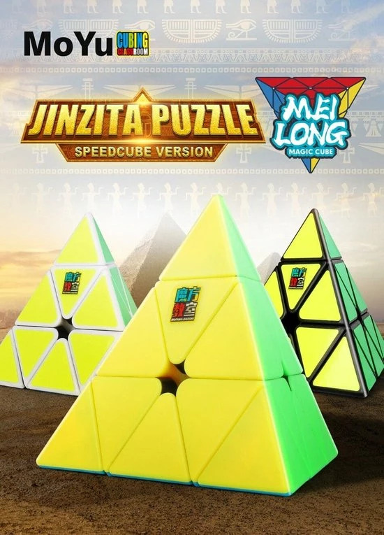 Moyu Meilong Pyraminx -ZWART 4 Moyu Meilong Pyraminx -ZWART - Afbeelding 4
