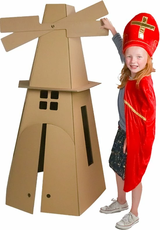 Kartonnen Windmolen - Cadeau Van Duurzaam Karton - Hobbykarton - KarTent 8 Kartonnen Windmolen - Cadeau Van Duurzaam Karton - Hobbykarton - KarTent - Afbeelding 8