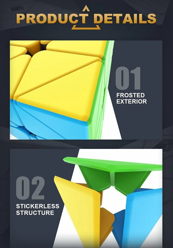 Moyu Meilong Pyraminx -ZWART 8 Moyu Meilong Pyraminx -ZWART - Afbeelding 8