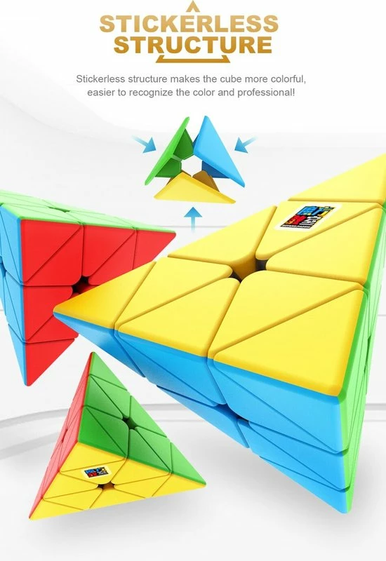Moyu Meilong Pyraminx -ZWART 6 Moyu Meilong Pyraminx -ZWART - Afbeelding 6