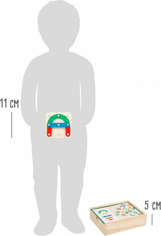 Small Foot Company Small Foot - Learning Game Letters And Numbers Insertion Puzzle 12 Small Foot Company Small Foot - Learning Game Letters And Numbers Insertion Puzzle - Afbeelding 12