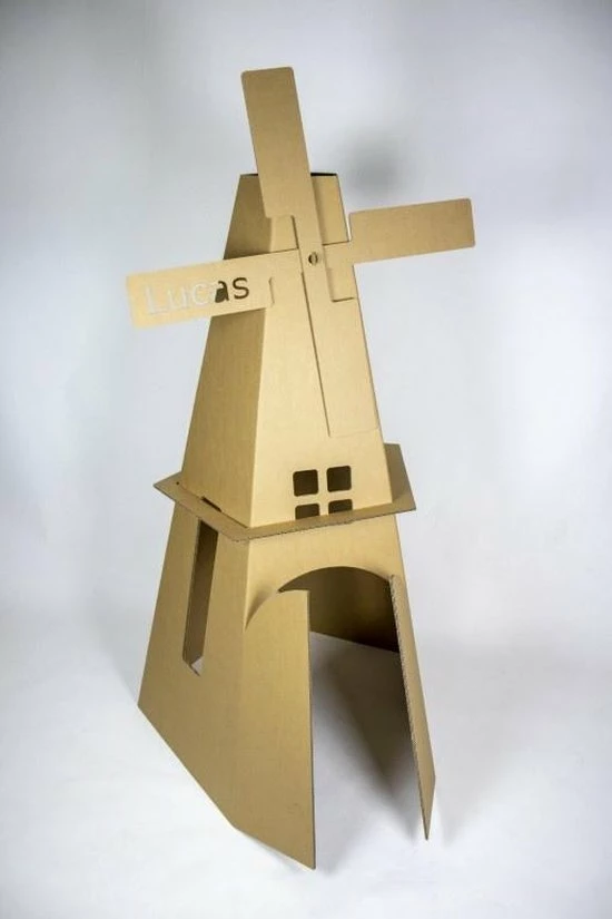 Kartonnen Windmolen - Cadeau Van Duurzaam Karton - Hobbykarton - KarTent 12 Kartonnen Windmolen - Cadeau Van Duurzaam Karton - Hobbykarton - KarTent - Afbeelding 12