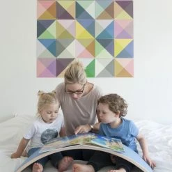 Wobbel Original Mosterd (geel) - Linnen / Whitewash Houten Balance Board Van 90 Cm Met Geel Wolvilt -Duurzamer-speelgoed Winkel 550x826 1