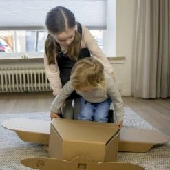 Kartonnen Speelgoed Vliegtuig - Sinterklaas Cadeau - Hobbykarton - KarTent -Duurzamer-speelgoed Winkel 550x831