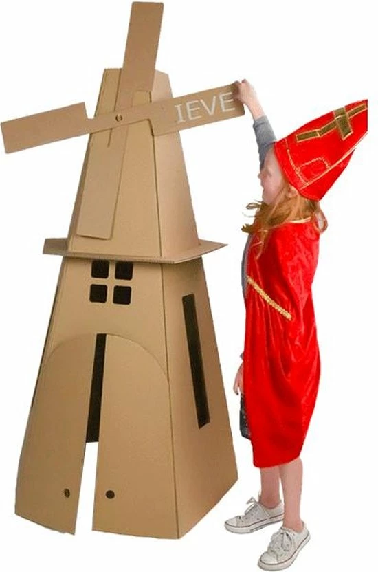 Kartonnen Windmolen - Cadeau Van Duurzaam Karton - Hobbykarton - KarTent 13 Kartonnen Windmolen - Cadeau Van Duurzaam Karton - Hobbykarton - KarTent - Afbeelding 13