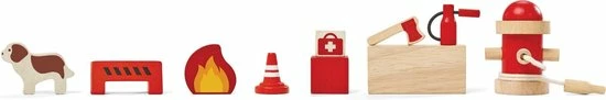 Plantoys Houten Brandweerkazerne | Plan Toys 3 Plantoys Houten Brandweerkazerne | Plan Toys - Afbeelding 3