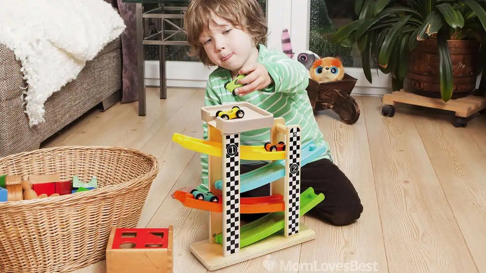 Duurzamer-speelgoed Winkel 8 Duurzamer-speelgoed Winkel -Duurzamer-speelgoed Winkel Top Bright Wooden Race Track